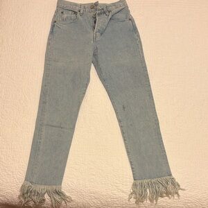 Fringed Levi’s 501 S
